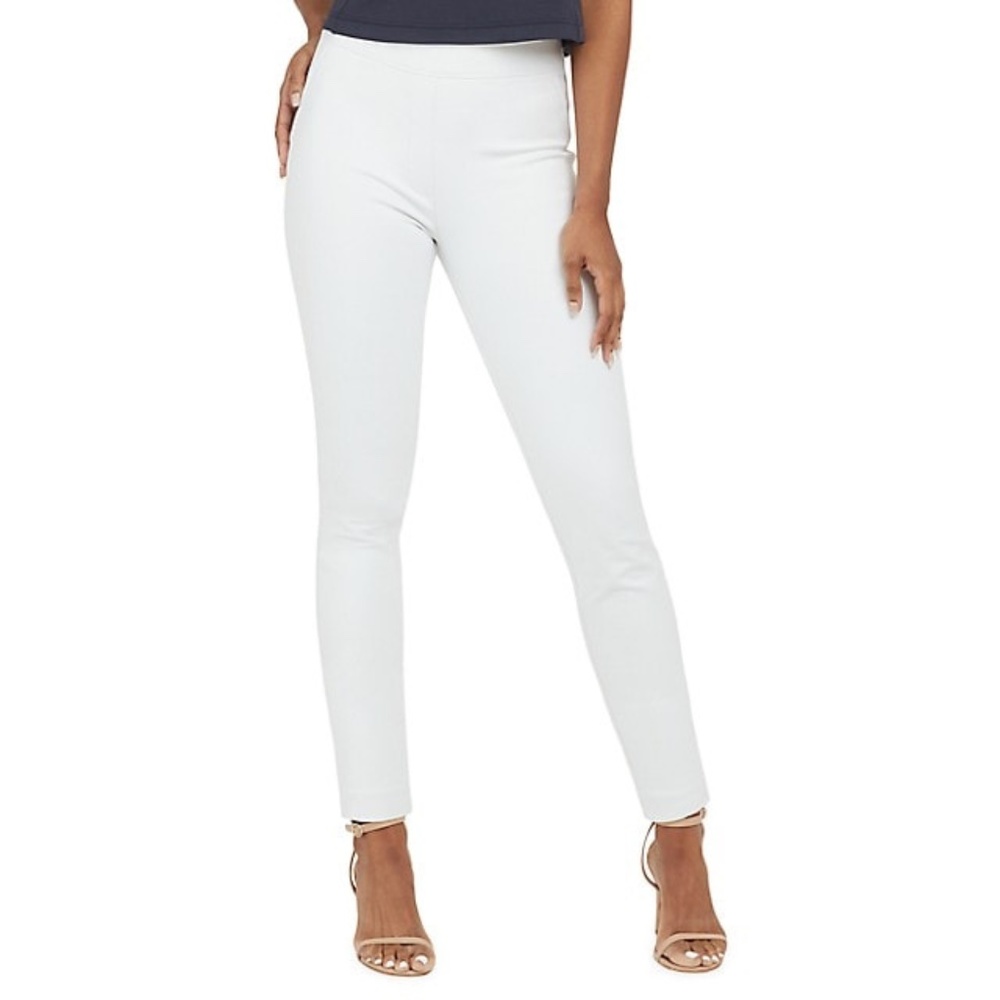 SPANX Silver Lining On-The-Go Ankle Slim Straight Pants in Classic White